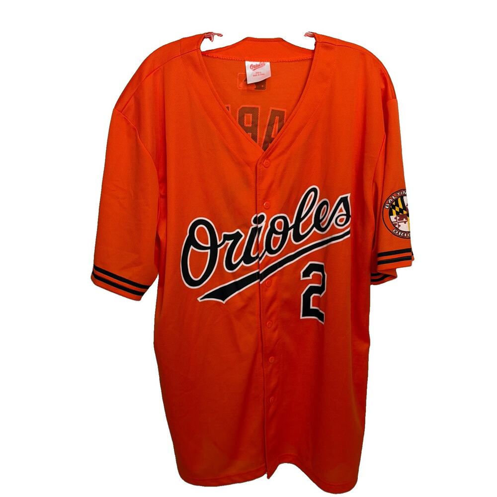 JJ Hardy #2 Baltimore Orioles Orange Jersey, SGA, size XL